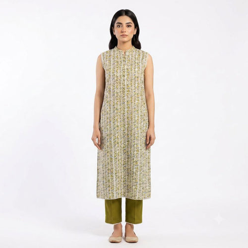 Vol 05 - 2-Piece Printed Lawn Kurti with Trouser - Image 1