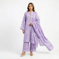 Vol 03 - 3-Piece Embroidery Cotton Suit - Image 3
