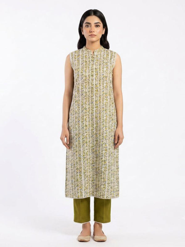 Vol 05 - 2-Piece Printed Lawn Kurti with Trouser - Image 1
