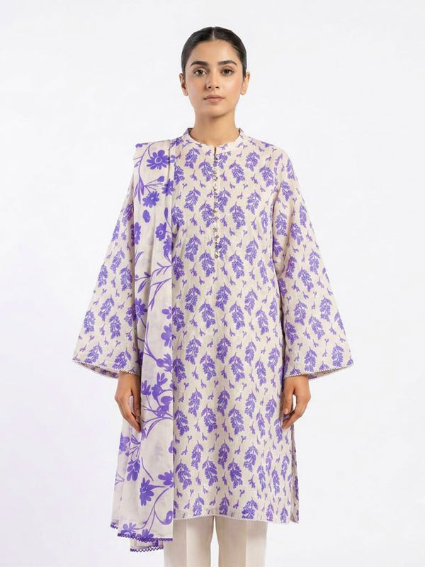 Vol 07 - 2-Piece Embroidery + Printed Lawn Suit - Image 1