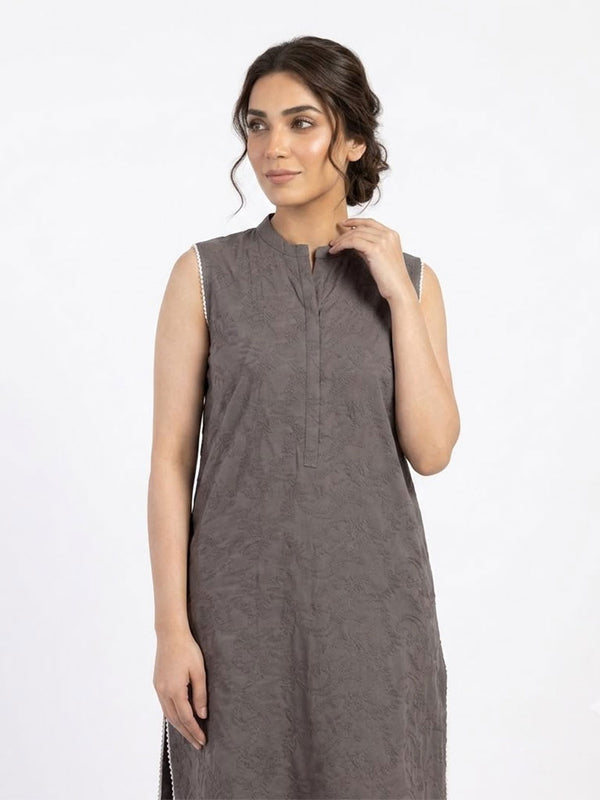 Vol 08 - 1-Piece Embroidery A-Line Straight Shirt - Image 1