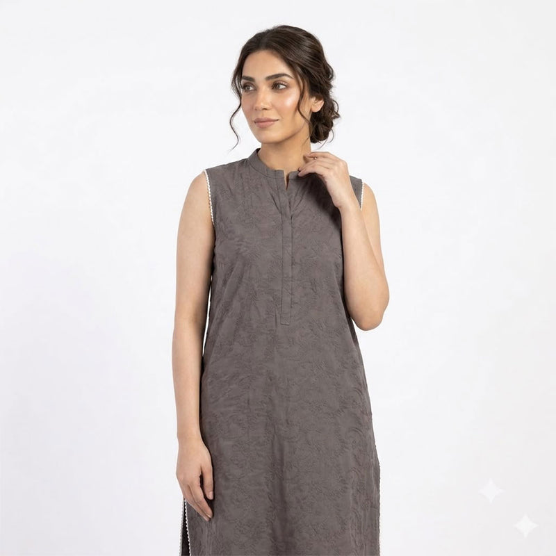 Vol 08 - 1-Piece Embroidery A-Line Straight Shirt - Image 1