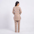 Gulnaz Blush Pink Dobby Suit - Image 3