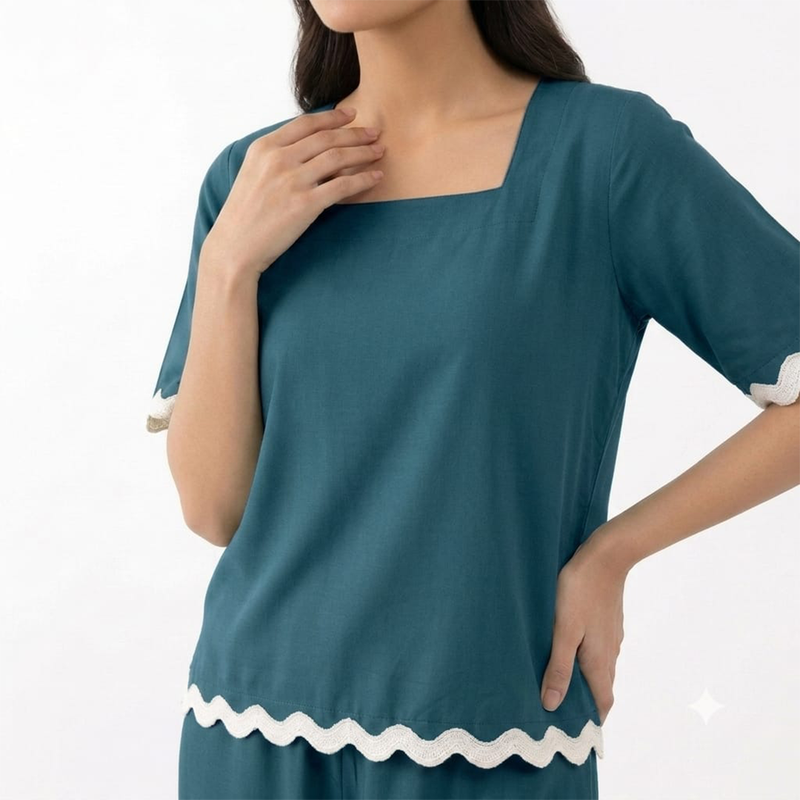 Sahara Zinc Co-ord Set - Close-up Fabric Detail