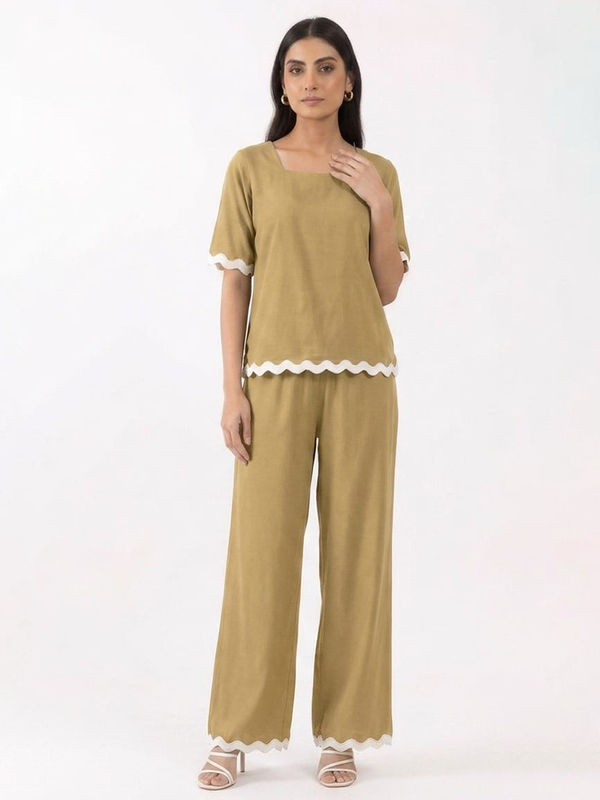 Sahara Camel Co-ord Set - Front View