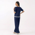 Sahara Aqua Navy Co-ord Set - Back View